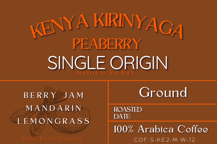 Kenya Kirinyaga Peaberry